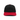 Upside Down Snapback Hat - Black & Red