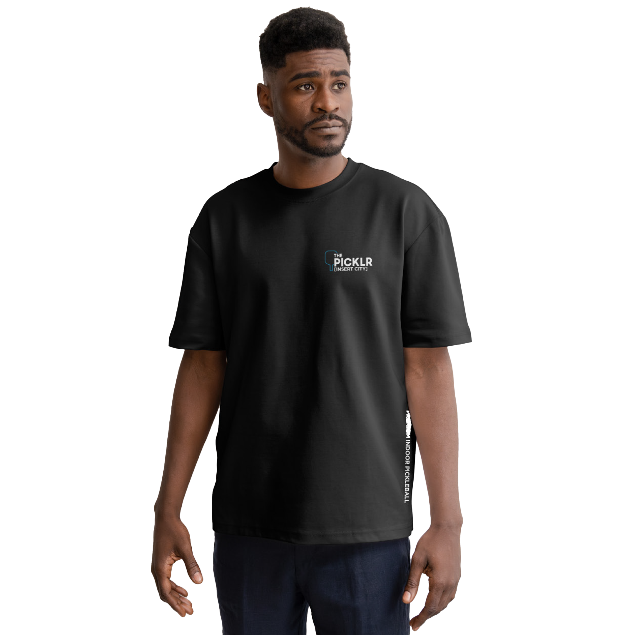 Picklr Staple Tee - Black (8 Pack Pre-Determined Sizes - Customizable)