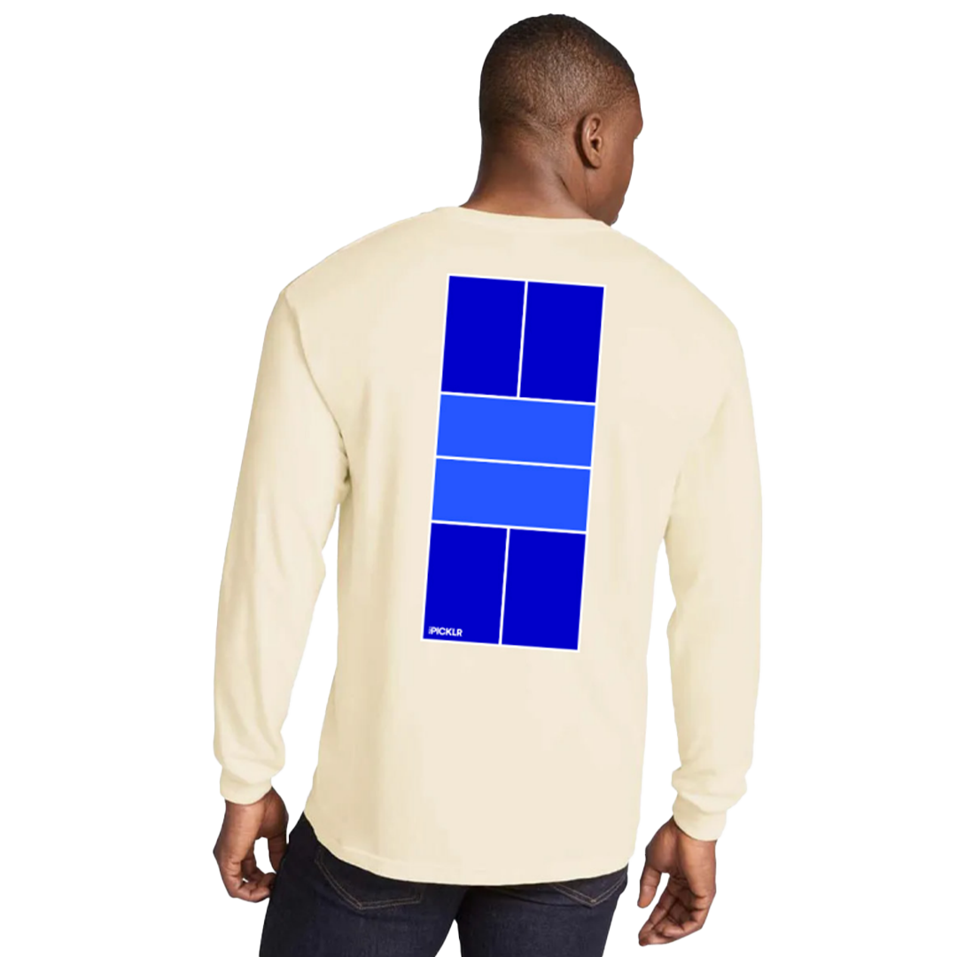 Picklr Blue Court Longsleeve Tee